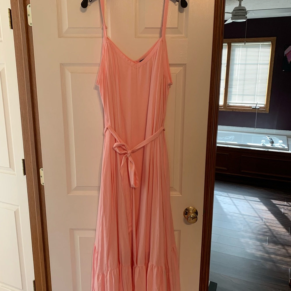 Torrid Pink Gauze Tiered Maxi Dress- NWOT
